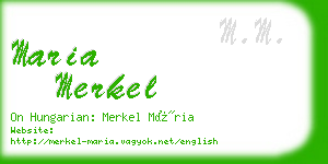 maria merkel business card